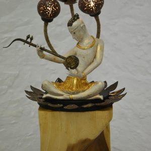 Lotus Flower Tray ~ Musical Man Table Lamp