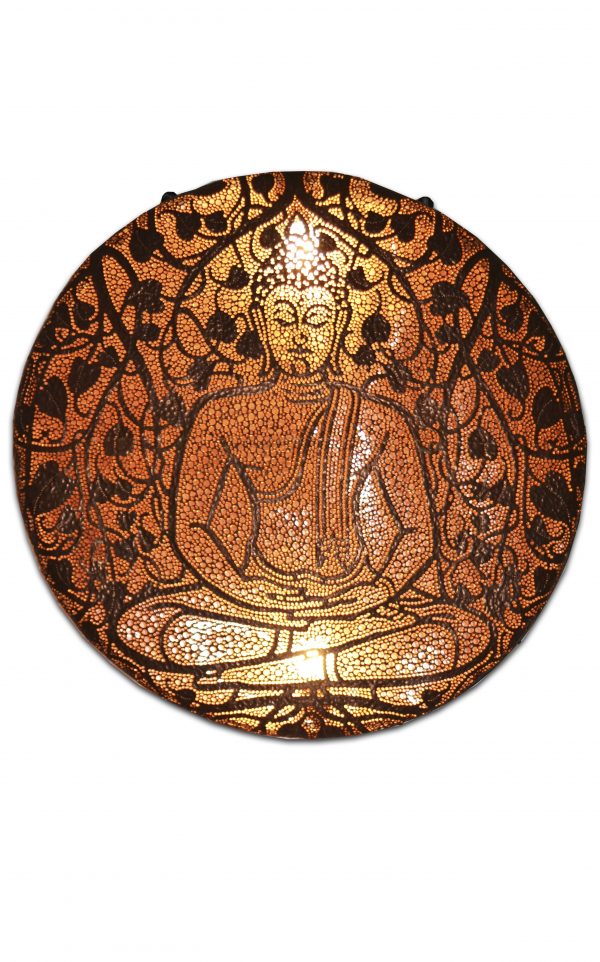 Copper Buddha Wall Lamp