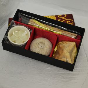 Gold Embroidered Incense Box Set