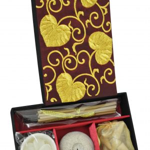 Gold Embroidered Incense Box Set