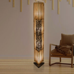 stick bamboo floor lamp